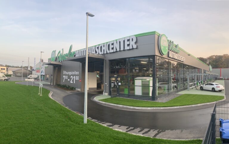 Außenansicht des Weseler Autowaschcenters