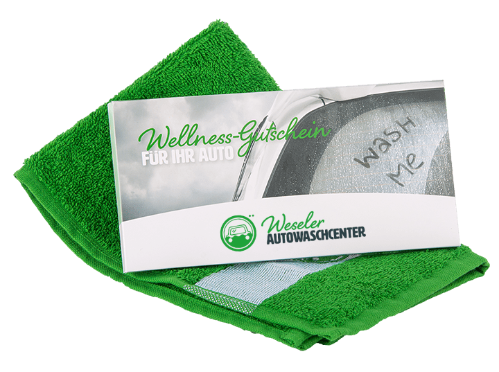 Wellness-Gutschein für Ihr Auto vom Weseler Autowaschcenter